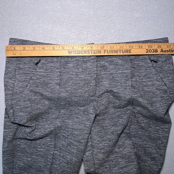 Anthropologie Cartonnier Ponte Knit Pants Size 12 Gray Seamed Career Zip Pockets - Picture 6 of 8